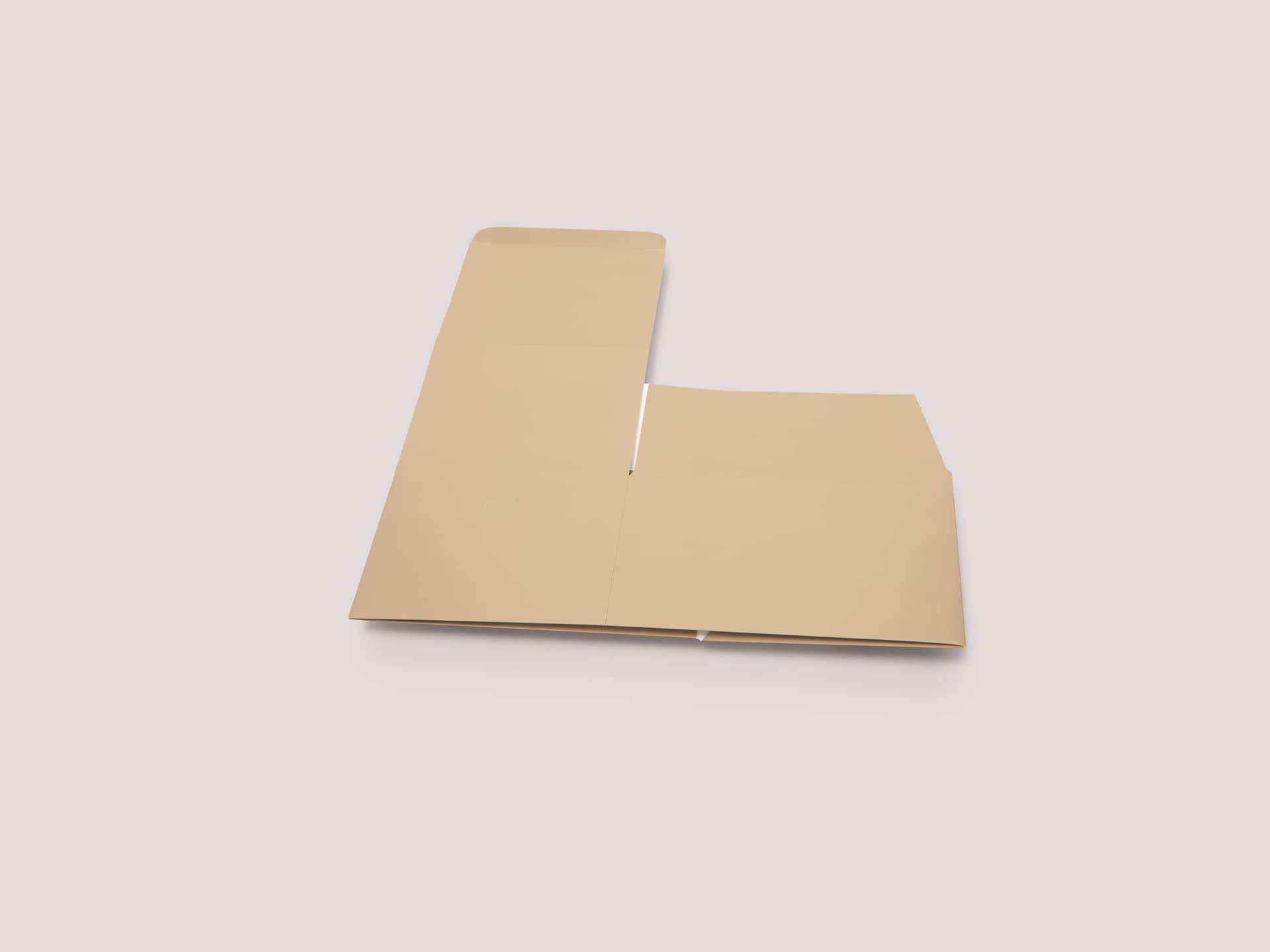 Custom point-of-purchase display flat layout
