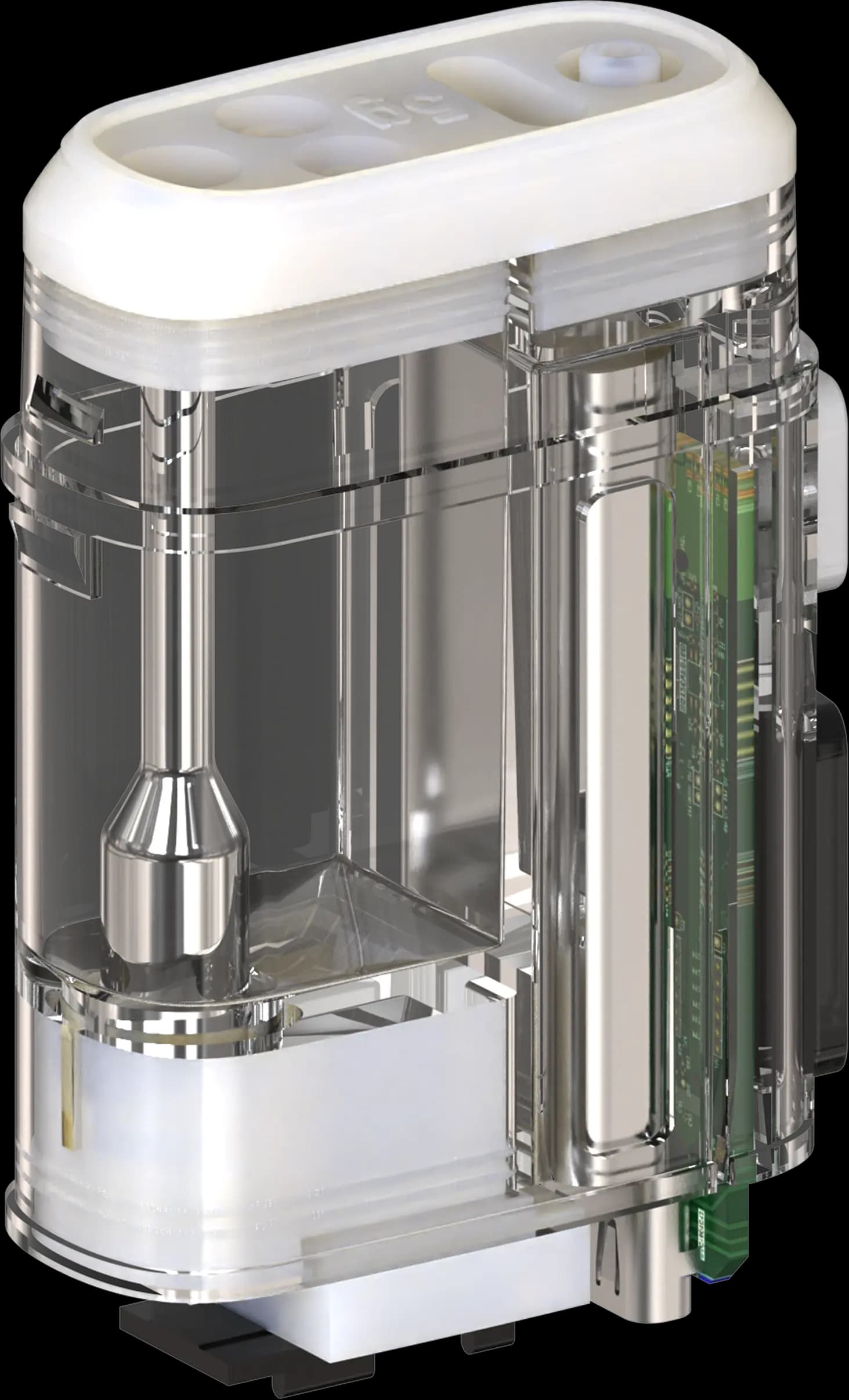 Air transparent tank view
