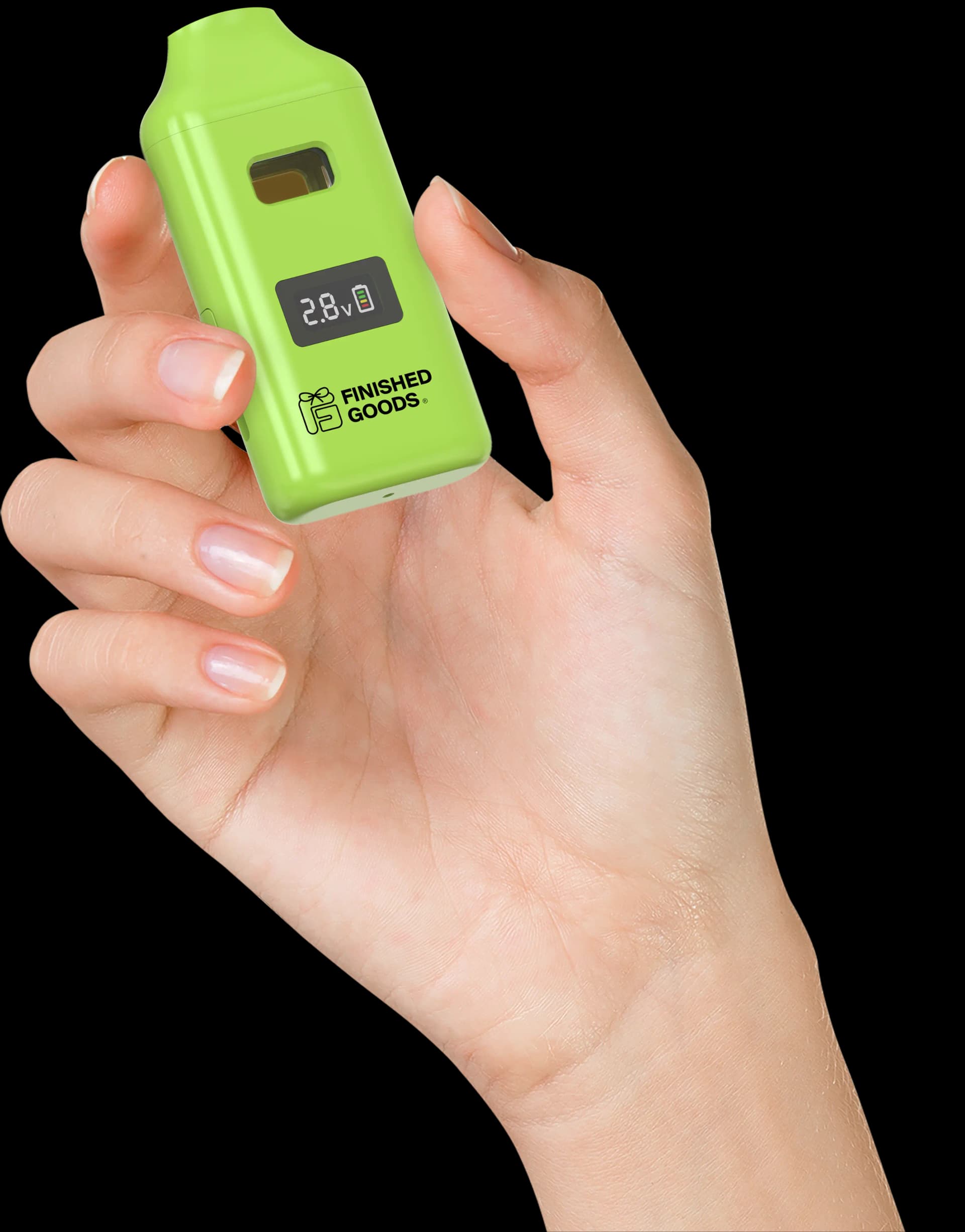 Magnum held in hand showing compact size