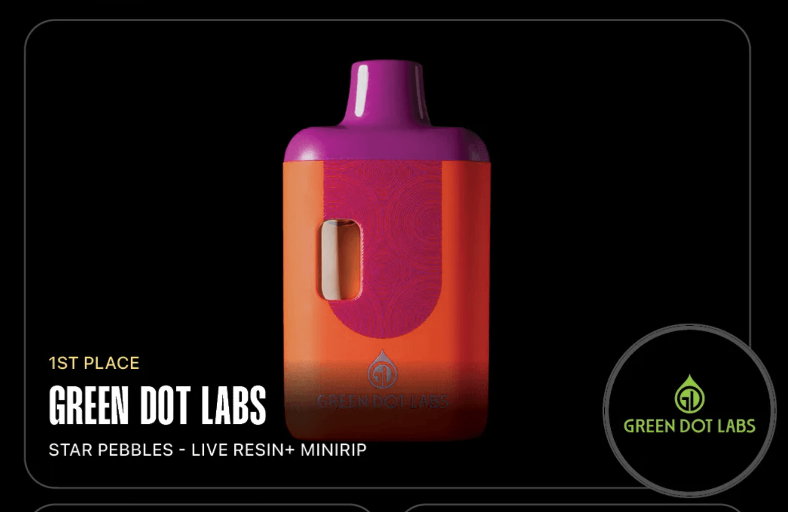Green Dot Labs - Star Pebbles - Live Resin+ MiniRip