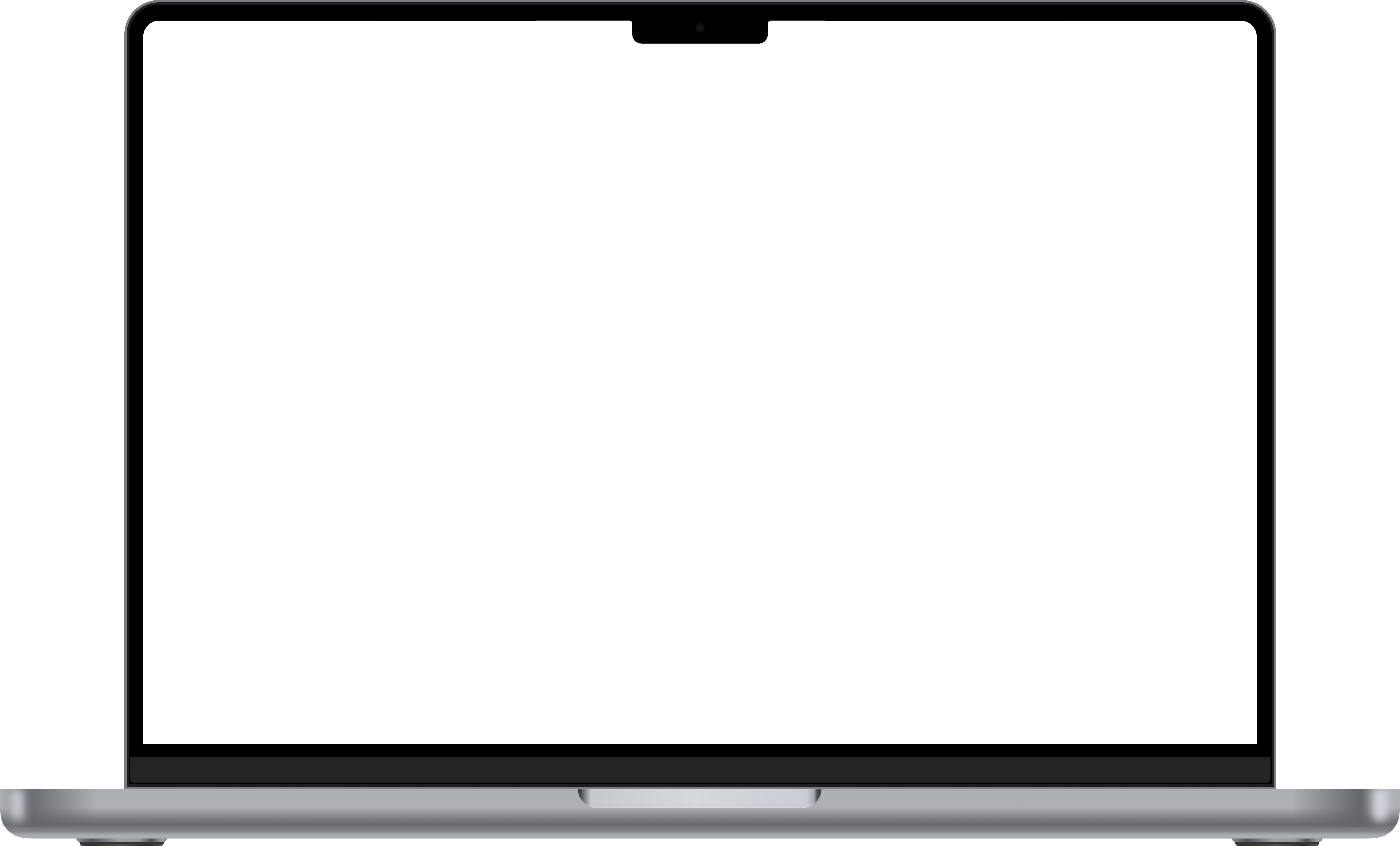 MacBook Pro 14 with the Finished Goods client portal inside