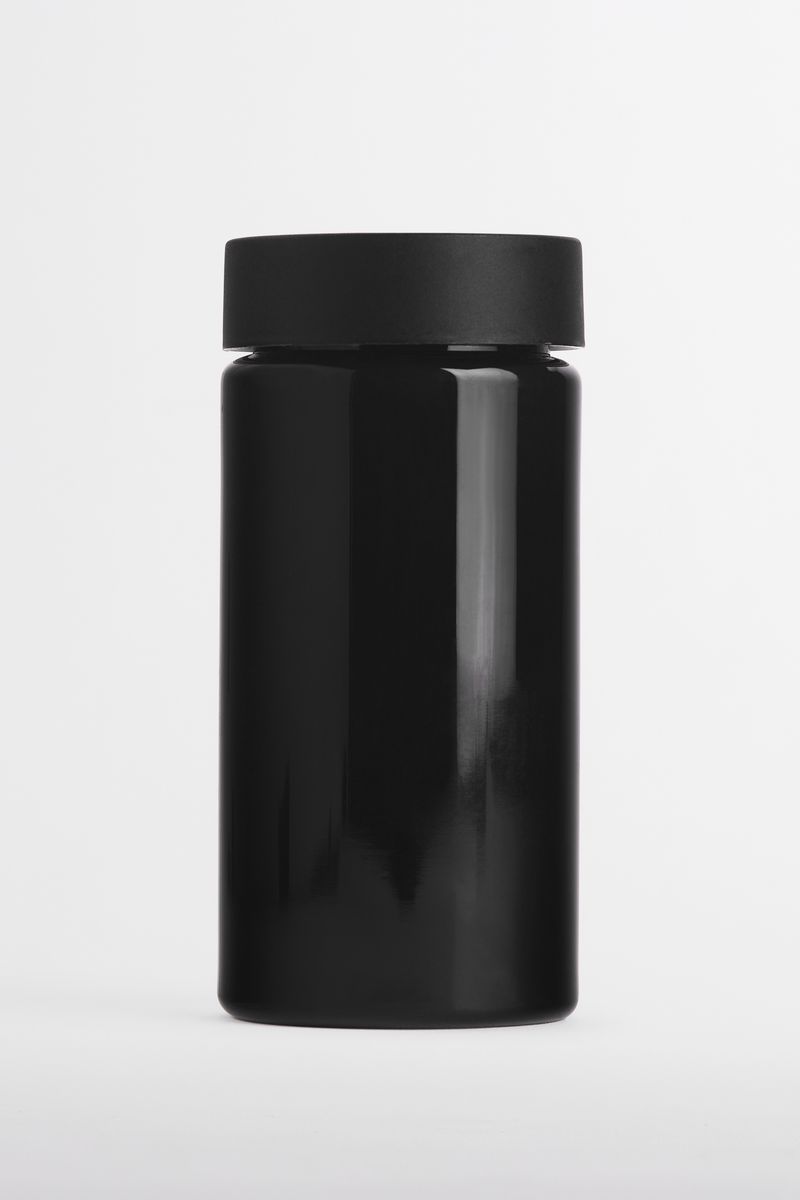 Black Pigment Glass child-resistant glass jar