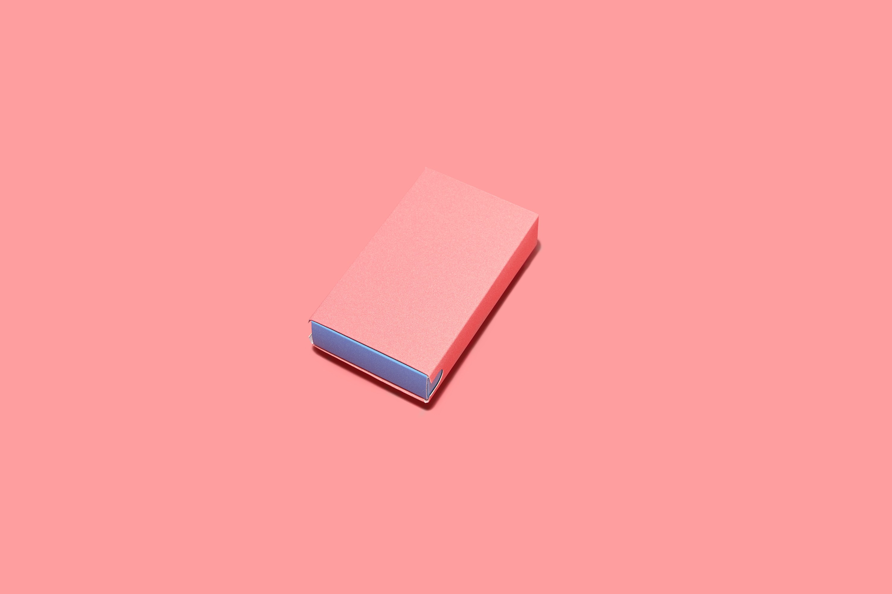 Closed paper slide box showing exterior design