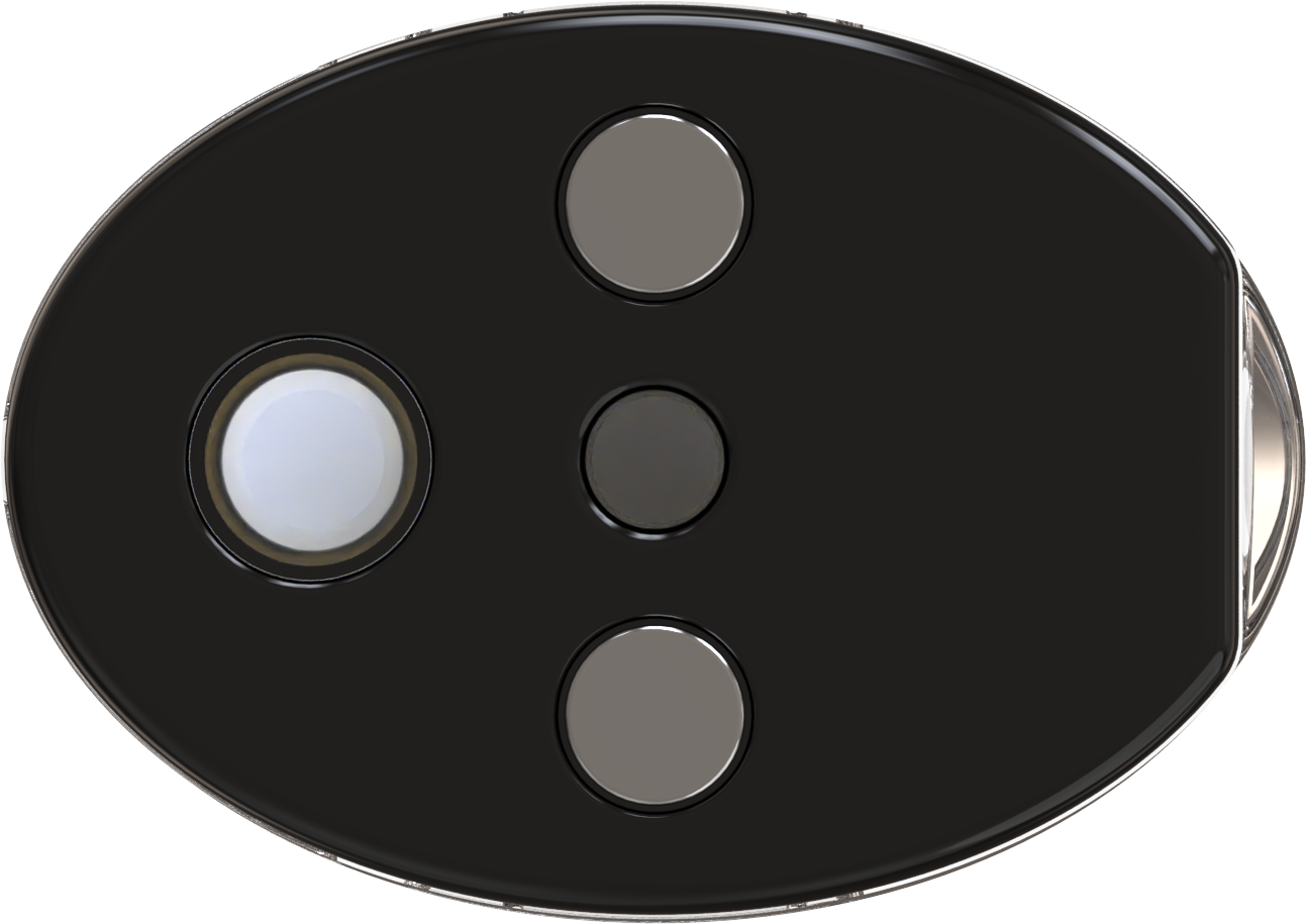 Pod System base showing magnetic pod contacts