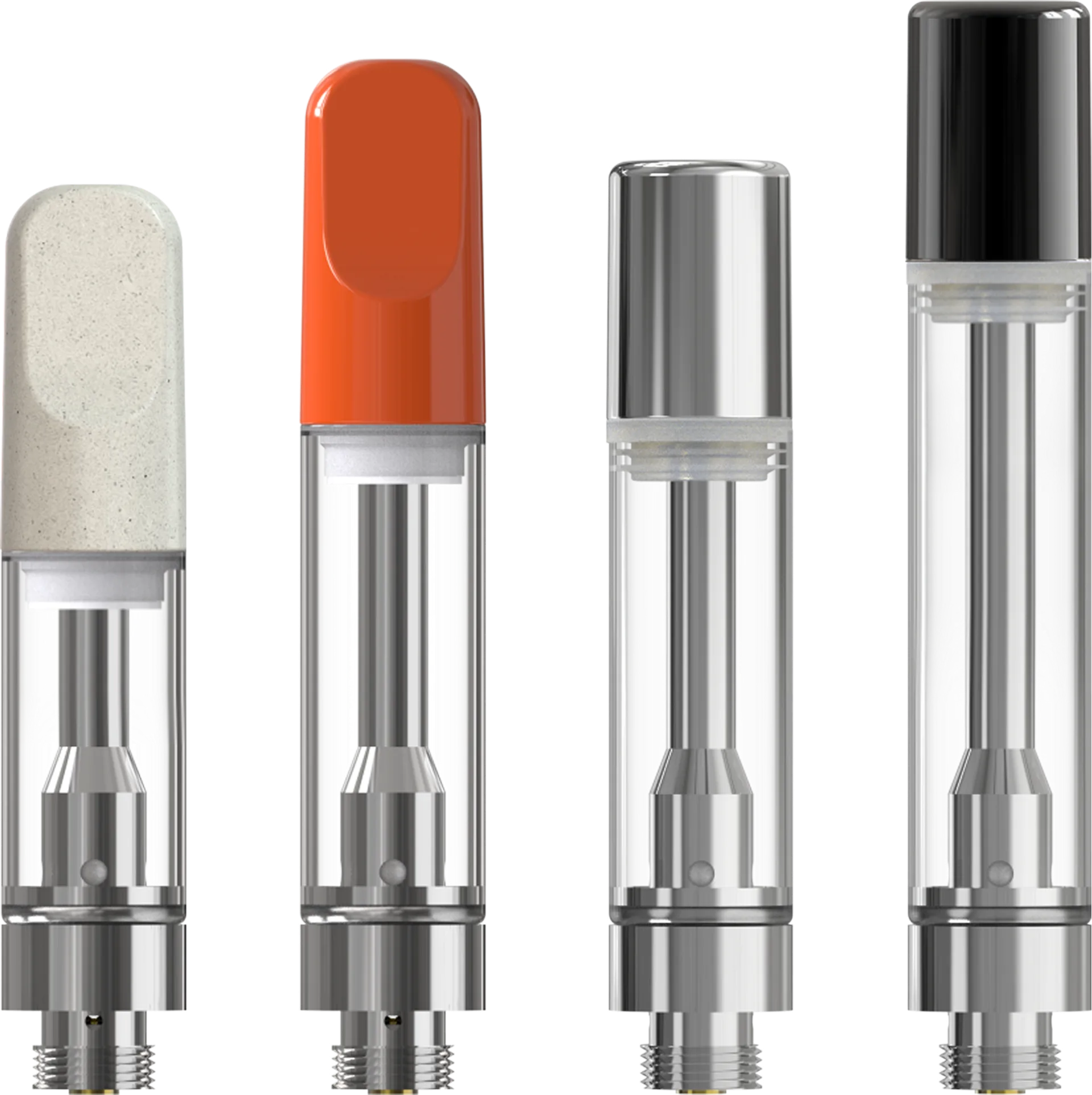 G510 cartridge variations — stone, orange, chrome, and black mouthpieces