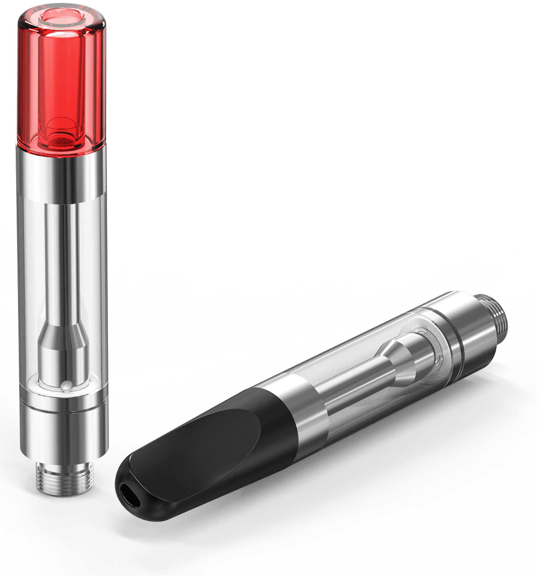 P510 Polycarbonate 510 Thread Cartridge — red barrel tip and black duckbill tip