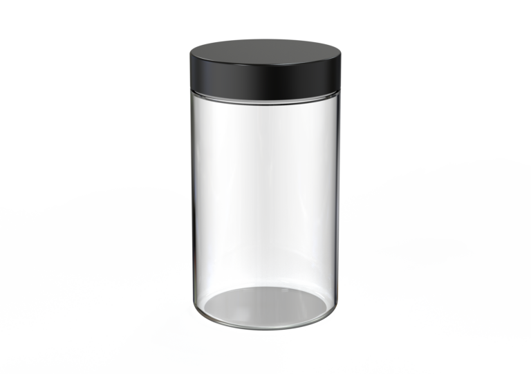 10oz flat CR glass jar (2)