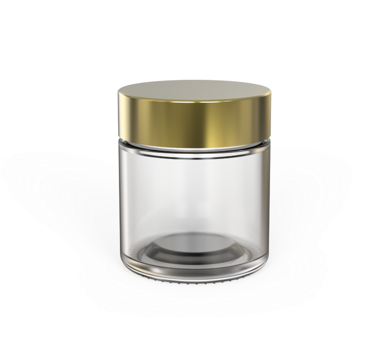 3oz flat CR glass jar (D60mm) (2)