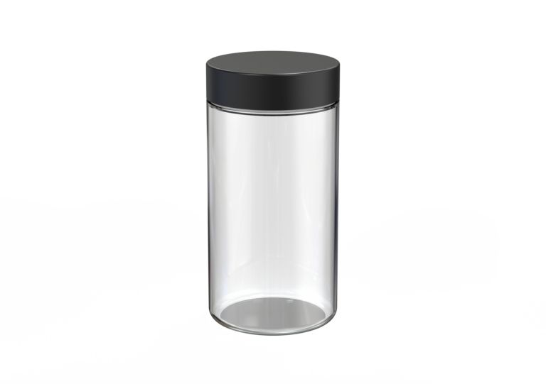 Packaging Solutions 6oz flat CR glass jar (2)