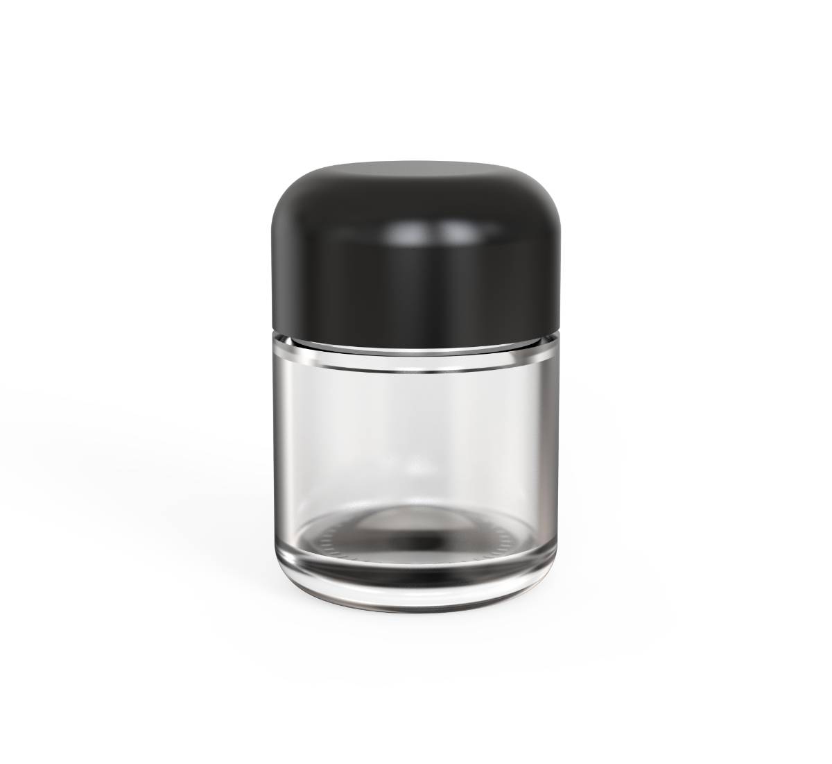 3oz Arch CR Glass Jar - Black Lid