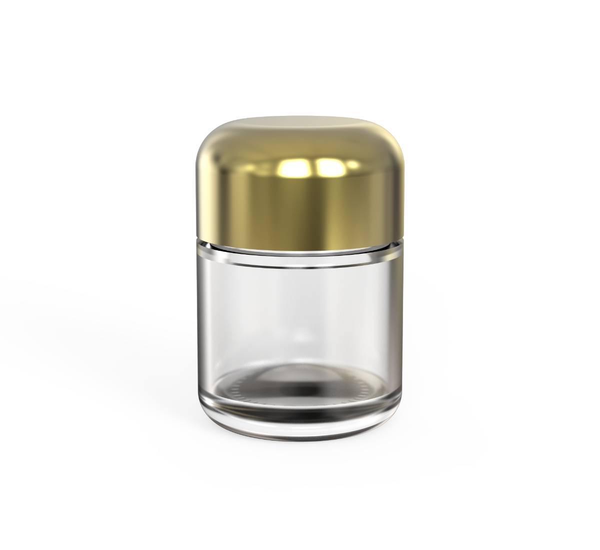 3oz Arch CR Glass Jar - Gold Lid