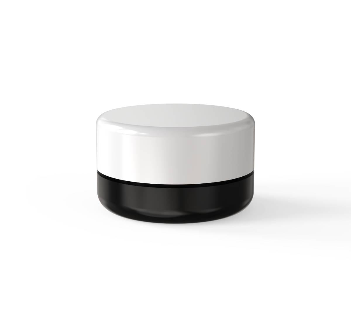 New Style 9ml Concentrate Jar - Black Body + White Lid