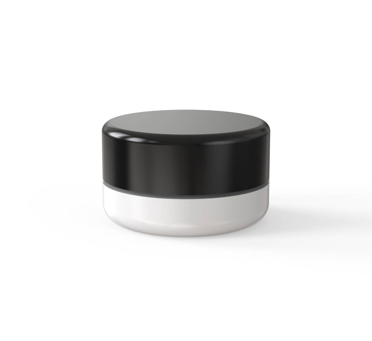 New Style 9ml Concentrate Jar - White Body + Black Lid