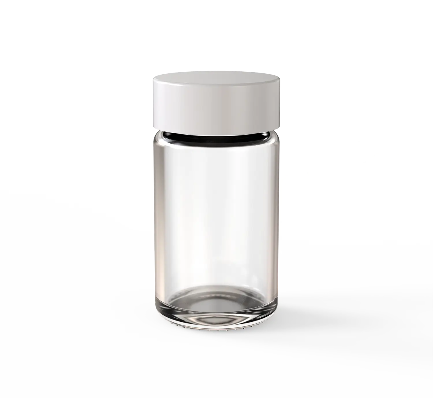 5 Pack Glass Jar (D43xH83) - White Lid